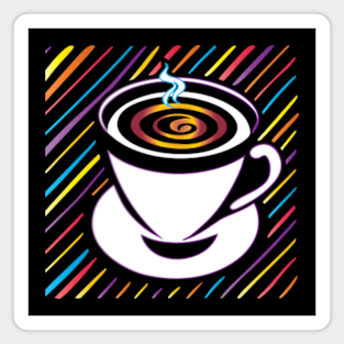 Hot Coffee Pop Art Magnet